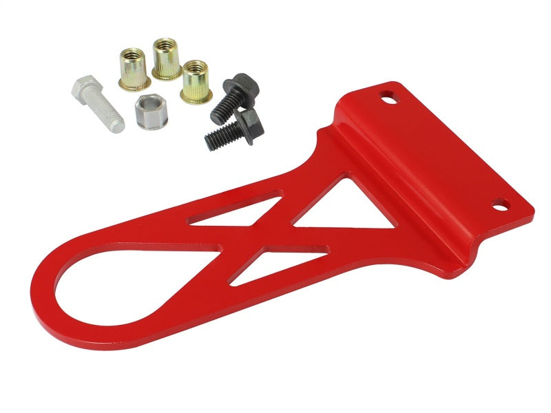 aFe Control PFADT Series Front Tow Hook Red 97-04 Chevrolet Corvette (C5) - eliteracefab.com