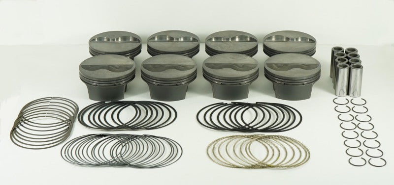 Mahle MS Piston Set SBC 363ci 4.065in Bore 3.5/3.75stk 6.125/6in Rod .927 Pin 12.0/12.8 CR Set of 8