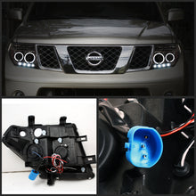 Load image into Gallery viewer, Spyder Nissan Frontier 05-08 Projector Headlights LED Halo LED Smke PRO-YD-NF05-HL-SM - eliteracefab.com