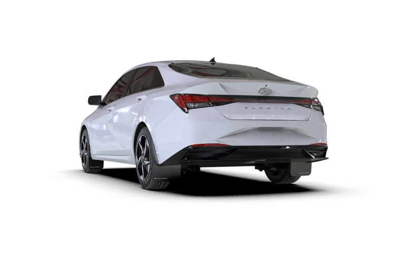 Rally Armor 21-23 Hyundai Elantra (Will Not Fit Elantra N/N Line) Black UR Mud Flap w/ White Logo