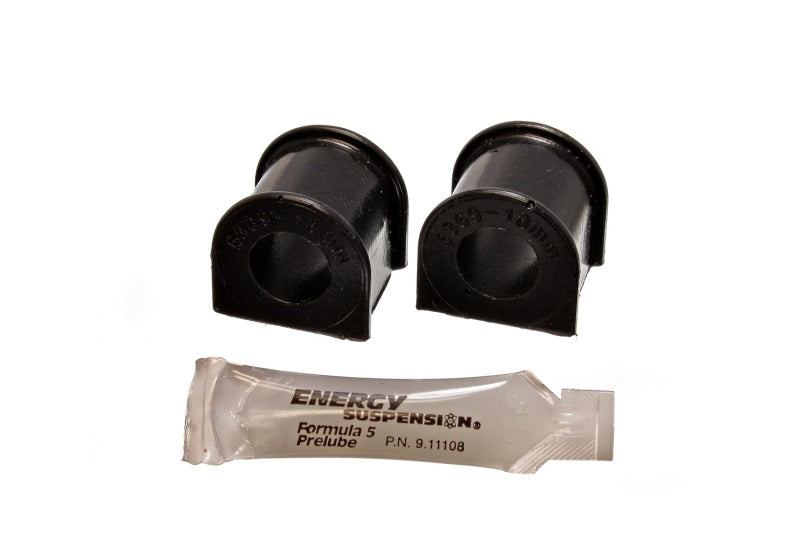 Energy Suspension 88-91 Honda Civic/CRX Black 18mm Front Sway Bar Bushings - eliteracefab.com