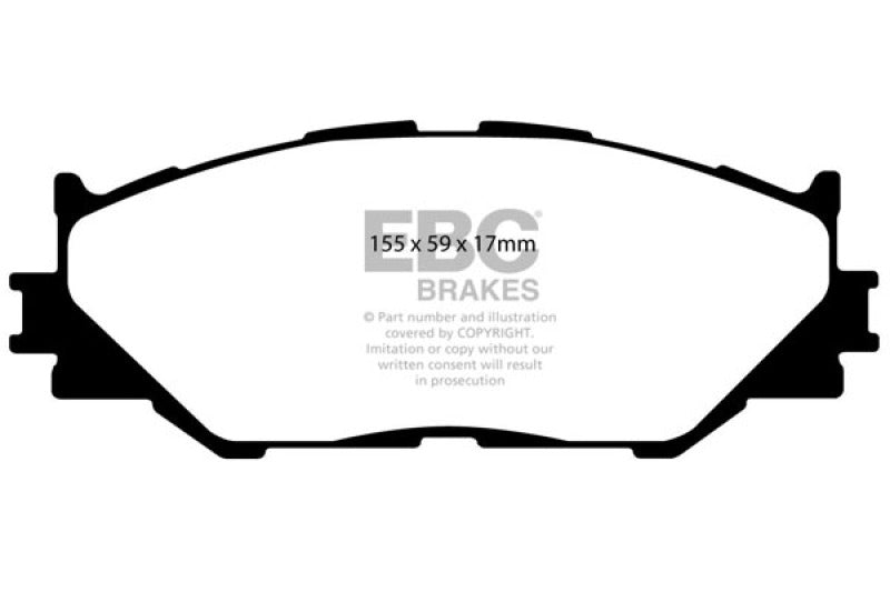 EBC 06-08 Lexus IS250 2.5 Redstuff Front Brake Pads - eliteracefab.com