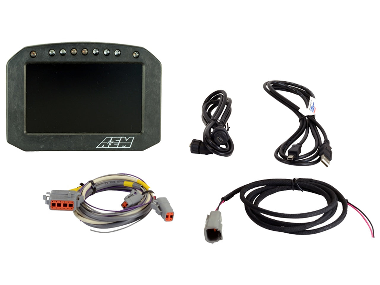 AEM CD-5LG Carbon Logging Flush Digital Dash Display w/ Internal 20Hz GPS & Antenna - eliteracefab.com