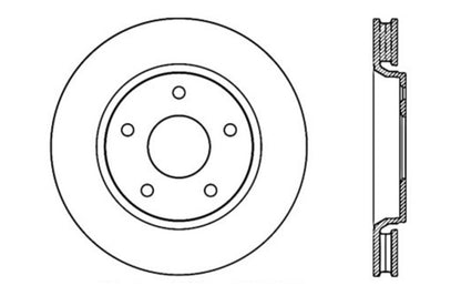 StopTech Slotted & Drilled Sport Brake Rotor Stoptech