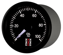 Load image into Gallery viewer, Autometer Stack 52mm 0-100 PSI 1/8in NPTF (M) Mechanical Oil Pressure Gauge - Black.