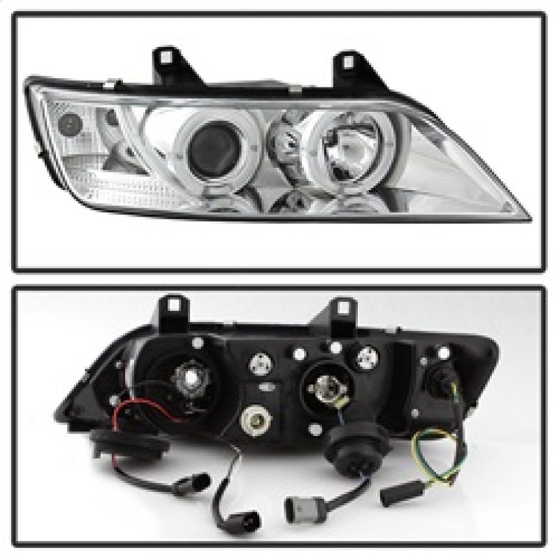 Spyder BMW Z3 96-02 Projector Headlights LED Halo Chrome High H1 Low H1 PRO-YD-BMWZ396-HL-C - eliteracefab.com