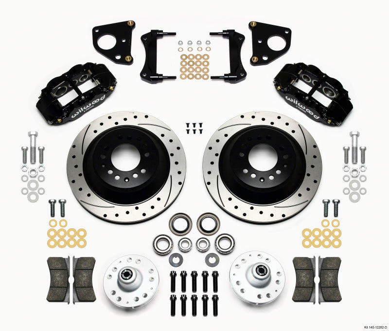 Wilwood Narrow Superlite 6R Front Hub & 1PC Rtr Kit 12.88in Dril 62-72 CDP B & E Body-Drum Wilwood