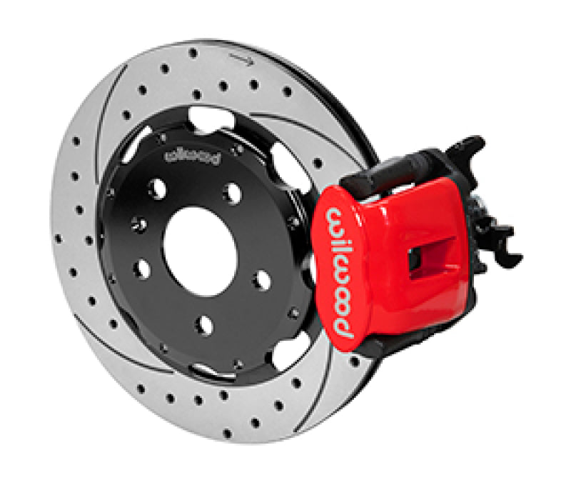 Wilwood 03-08 Audi A4 Caliper-Combination Parking Brake Rear 12.19 Rotor - Red Wilwood