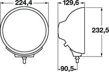 Load image into Gallery viewer, Hella Rallye 4000 Black Pencil Beam Lamp (12V H1/100W) - eliteracefab.com