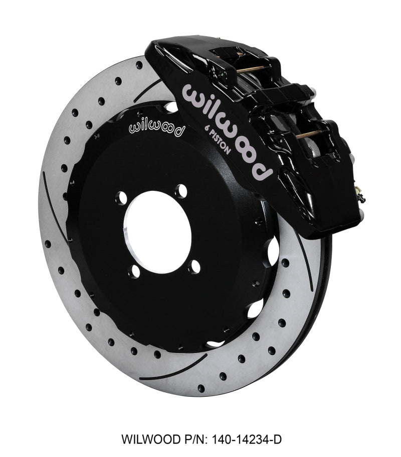 Wilwood Dynapro 6 Front Hat Kit 12.88in Drilled 2016-Up Mazda MX5 Miata w/ Lines Wilwood