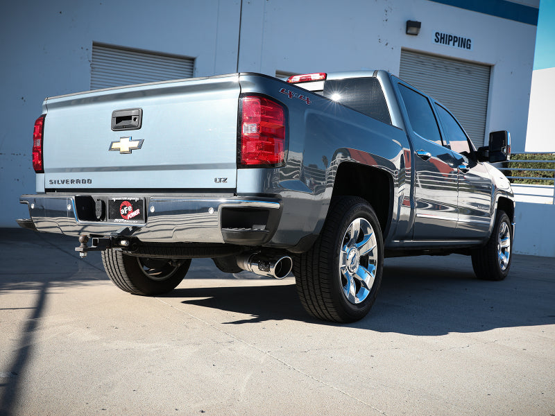 aFe Apollo GT Series 4in 409SS Cat Back Exh System Polished Tip 14-18GM Silverado 1500 V8-6.2L - eliteracefab.com