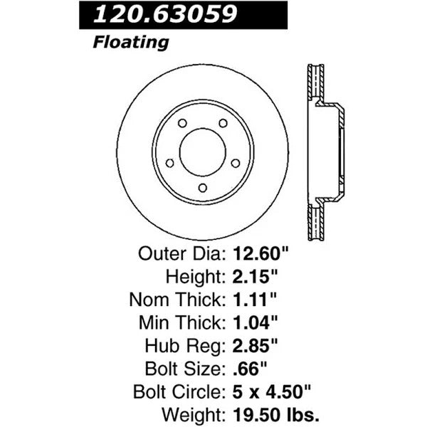 STOPTECH 05-13 CHRYSLER300/300C / 09-12 DODGE CHALLENGER FRONT LEFT DRILLED & SLOTTED ROTOR, 127.63059L - eliteracefab.com