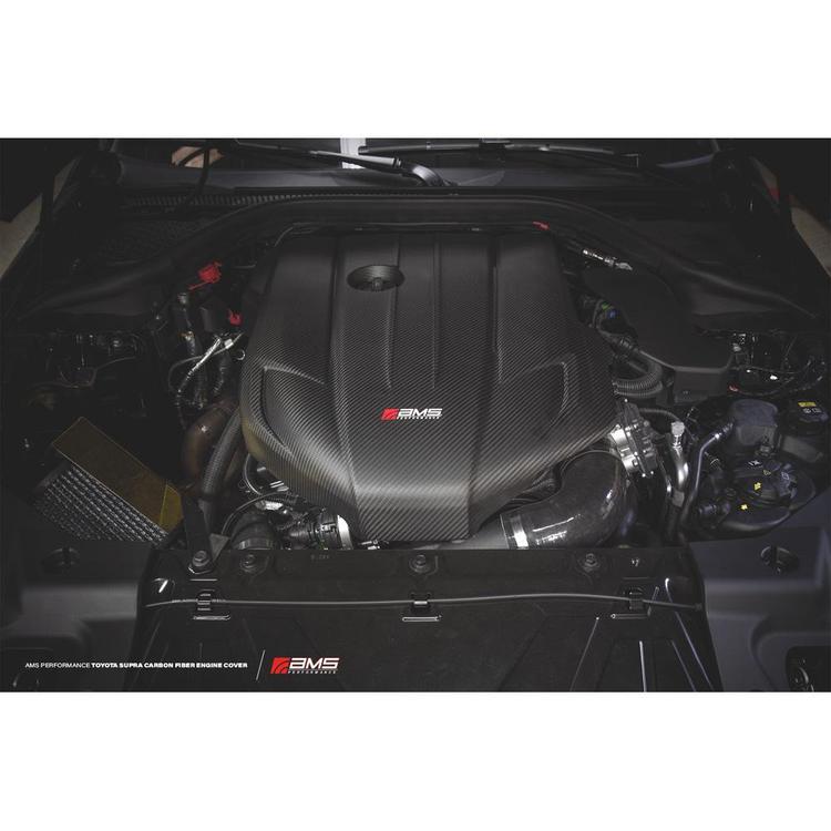 AMS Performance 2020+ Toyota GR Supra Carbon Fiber Engine Cover - eliteracefab.com