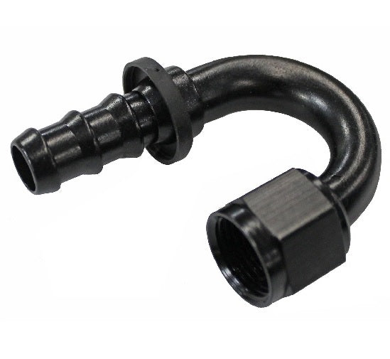 Fragola Performance Systems 218006-BL 8000 Series Push-Lite Race Hose End - 180 Degree