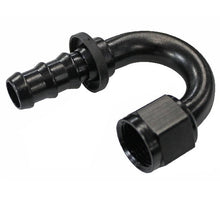 Load image into Gallery viewer, Fragola Performance Systems 218006-BL 8000 Series Push-Lite Race Hose End - 180 Degree