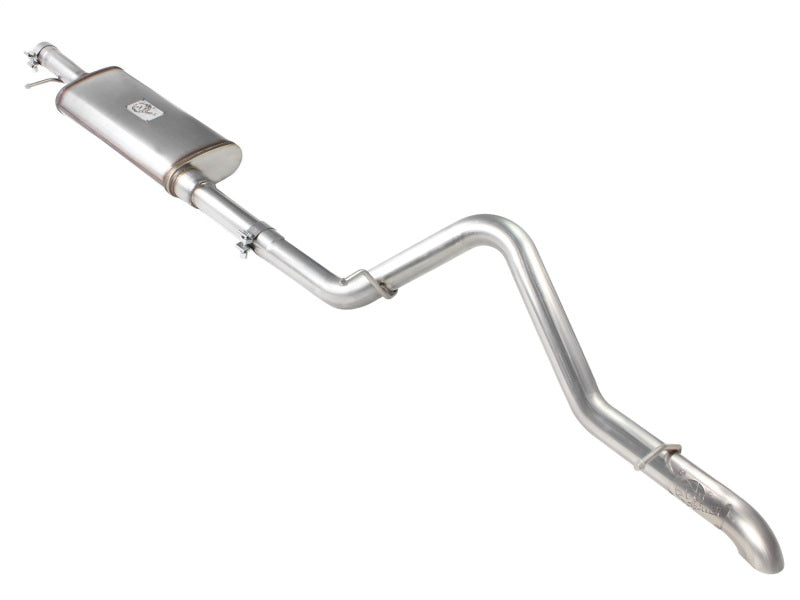 aFe MACHForce XP Exhaust Cat-Back 3in SS-409 Hi-Tuck inRBin 12-14 Jeep Wrangler Unlimited V6 4Dr aFe