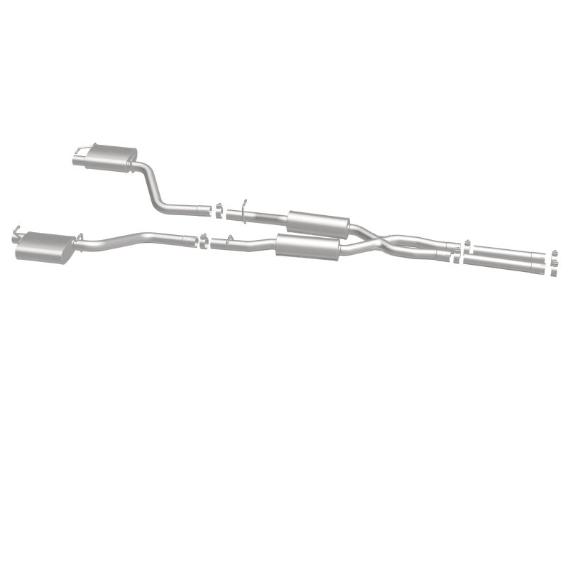 MagnaFlow Cat-Back SS 2.5in Dual Split Rear Exit (OEM Tips) 15-16 Dodge/Chrysler Charger/300 5.7L V8 Magnaflow