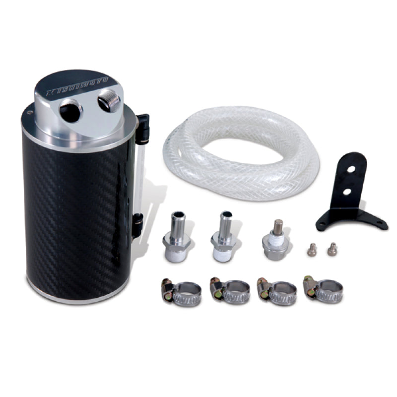 Mishimoto Carbon Fiber Oil Catch Can 10mm Fittings - eliteracefab.com