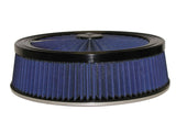 aFe MagnumFLOW Air Filters Round Racing P5R A/F TOP Racer 14D x 4H (Blk/Blue)