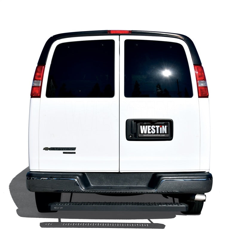 Westin Ford Transit Van 150/250/350 (Single 54in. Pass Door) Grate Steps Running Boards - Tex. Blk