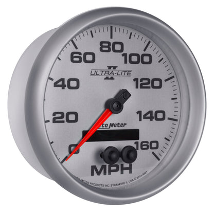 Autometer Ultra-Lite II 5in 0-140MPH In-Dash Electronic GPS Programmable Speedometer 4981