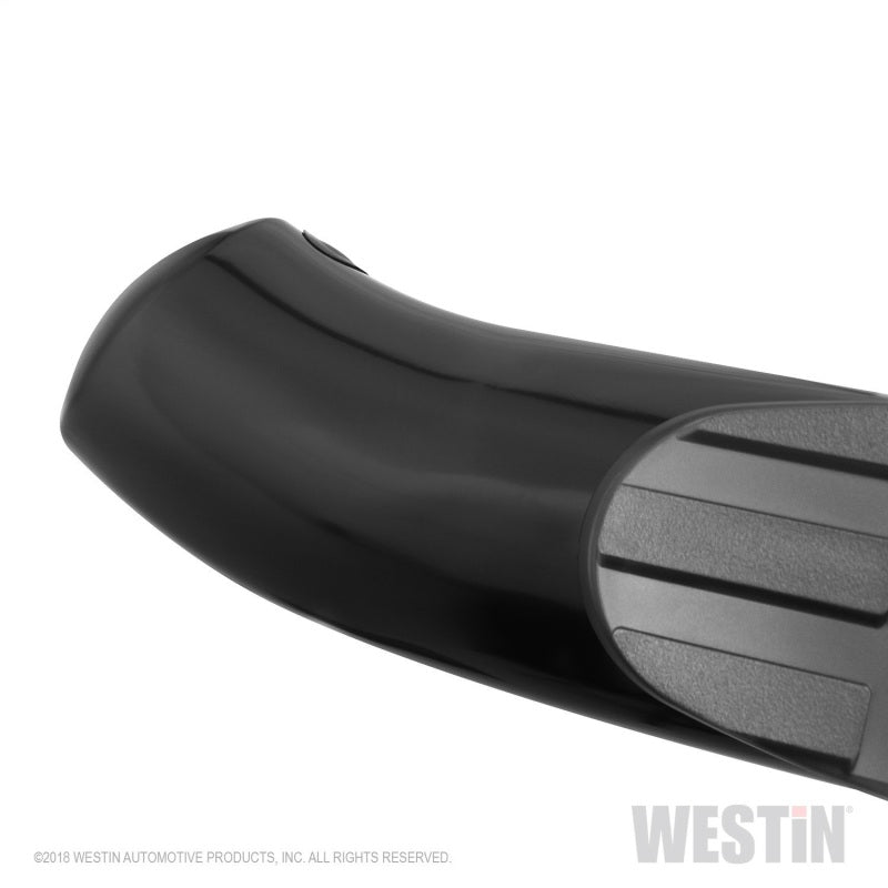 Westin 2019 Chevrolet Silverado/Sierra 1500 Crew Cab Non LD PRO TRAXX 4 Oval Nerf Step Bars - Black - eliteracefab.com