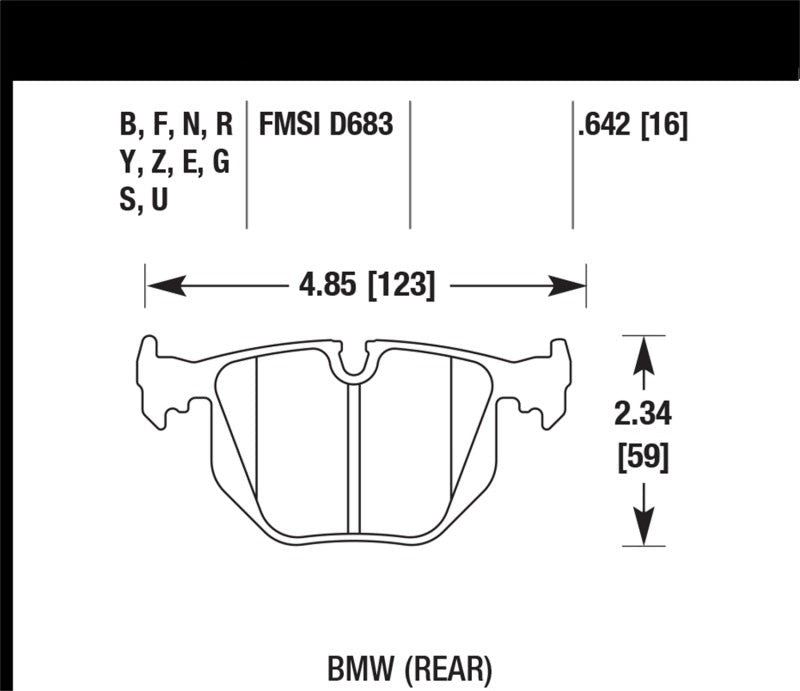 Hawk 01-06 BMW 330 / 97-01 740I / 96-01 750IL / 03-06 BMW M3 / 00-03 M5 / 00-06 X5 / 06-08 Z4 / 03-0 - eliteracefab.com