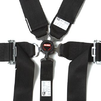 RaceQuip Black SFI CAMLOCK 6pt PU Lap HNR Seat Belt - eliteracefab.com