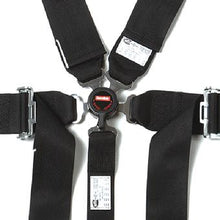 Load image into Gallery viewer, RaceQuip Black SFI CAMLOCK 6pt PU Lap HNR Seat Belt - eliteracefab.com