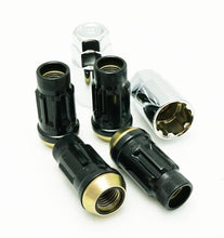 Load image into Gallery viewer, WHEEL MATE MUTEKI SR45R LUG NUT KIT LOCK SET 12×1.5 45MM – BLACK - eliteracefab.com