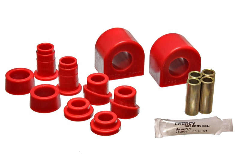 Energy Suspension 88-96 Chevy Corvette Red 24mm Front Sway Bar Bushing Set (End Links Inc) - eliteracefab.com