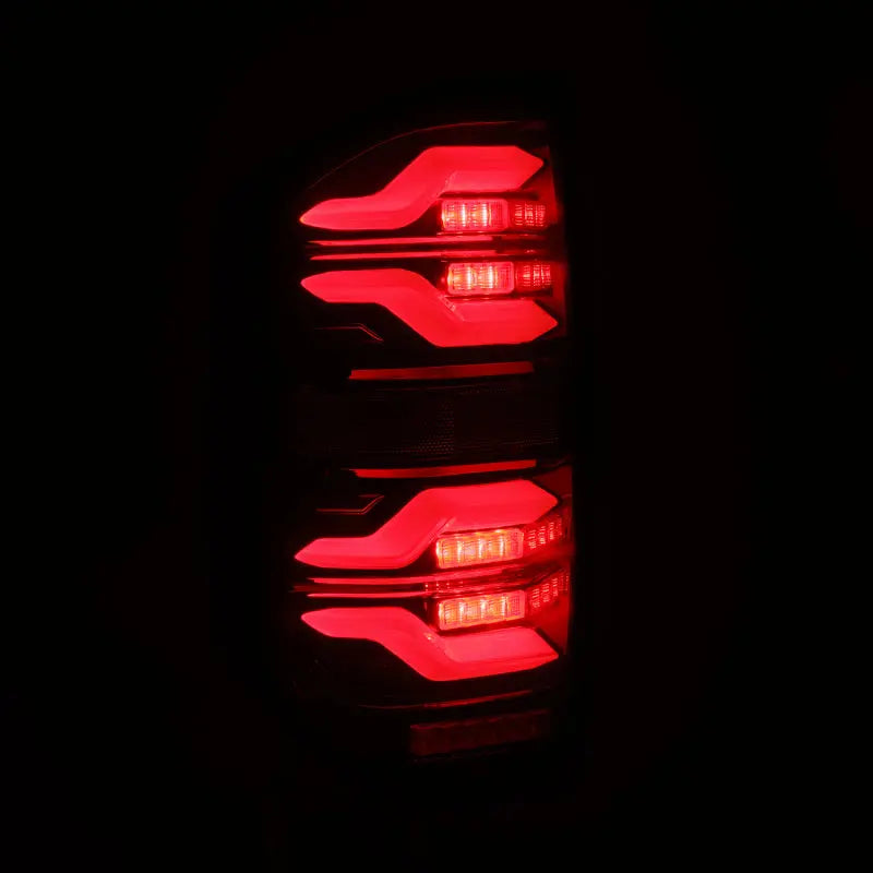 AlphaRex 14-21 Toyota Tundra LUXX LED Taillights Black/Red w/Activ Light/Seq Signal - eliteracefab.com