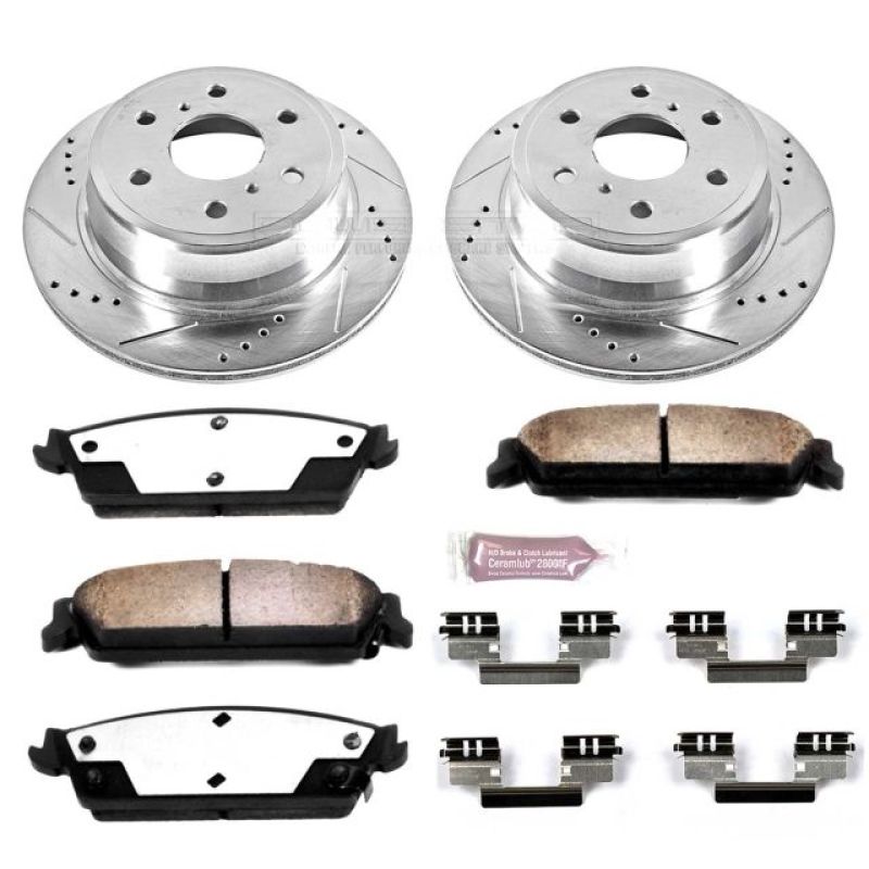 Power Stop 07-14 Cadillac Escalade Rear Z36 Truck & Tow Brake Kit - eliteracefab.com