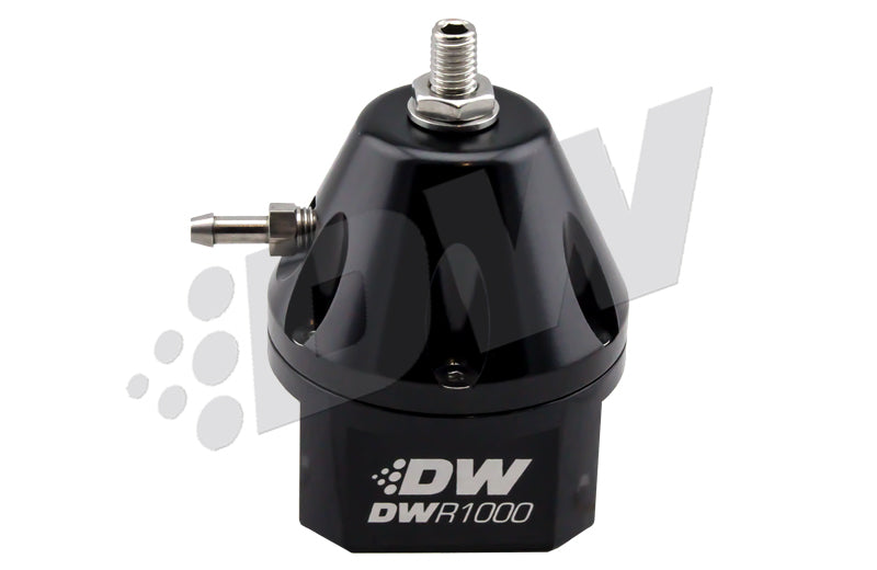 DeatschWerks DWR1000 Adjustable Fuel Pressure Regulator - Black - eliteracefab.com