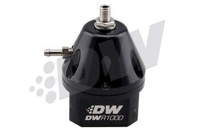 DeatschWerks DWR1000 Adjustable Fuel Pressure Regulator - Black - eliteracefab.com