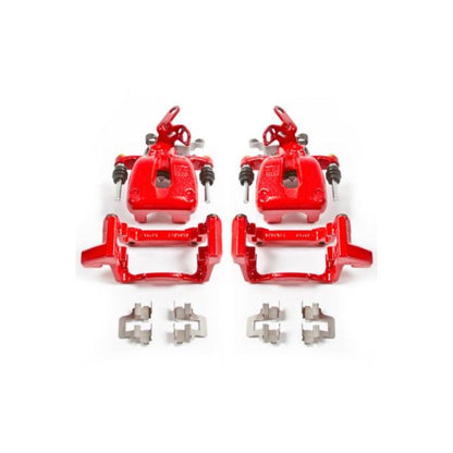 Power Stop 08-09 Audi A3 Rear Red Calipers w/Brackets - Pair PowerStop