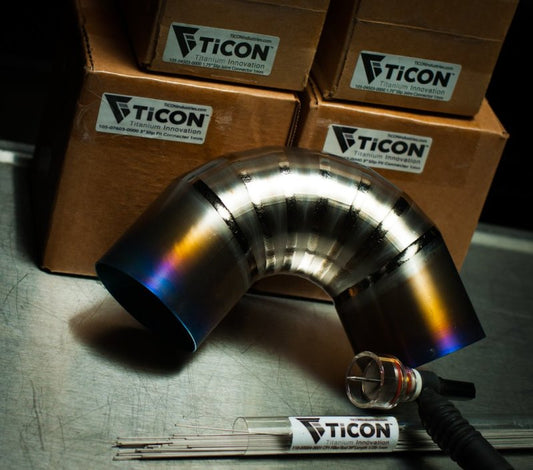 Ticon 1.88in 7.5° 1.5D/2.82in CLR Loose Radius 1mm Wall Titanium Pie Cuts 6pk
