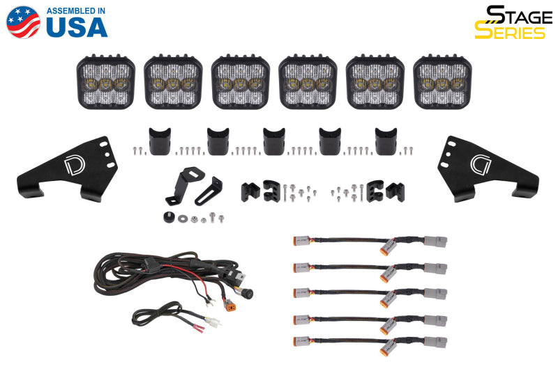 Diode Dynamics Stage Series Roof Bracket Kit for 2020-Present Polaris RZR