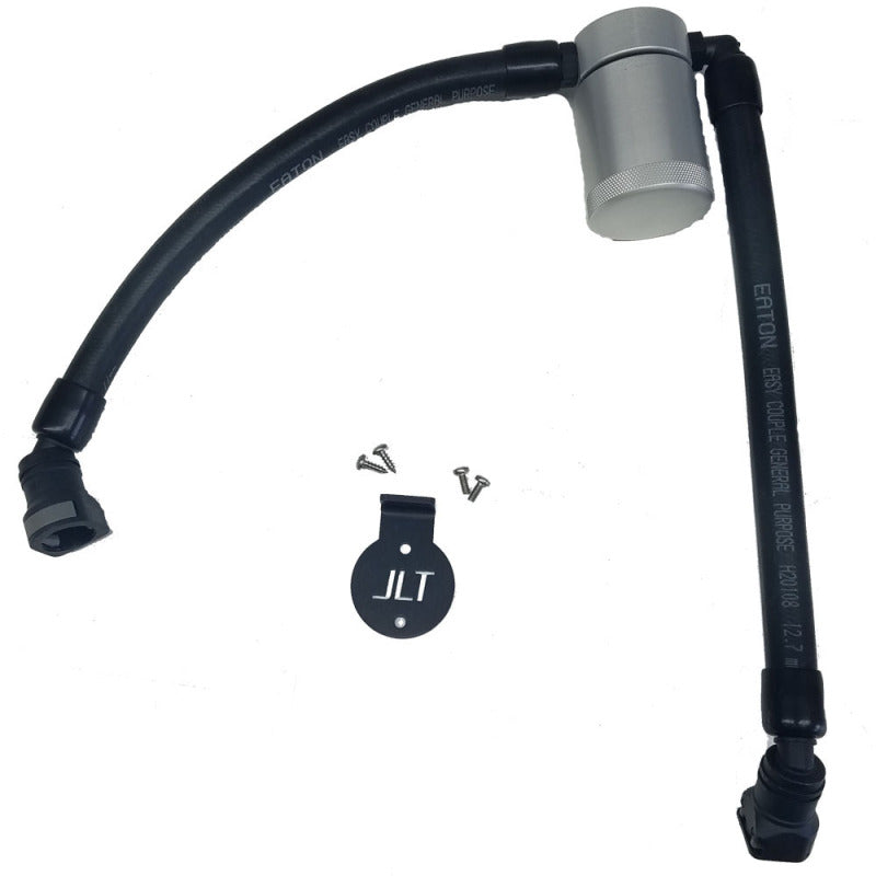 J&L 05-10 Ford F-150 5.4L Driver Side Oil Separator 3.0 - Clear Anodized - eliteracefab.com