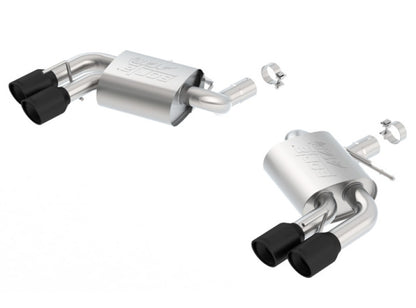 Borla 16-18 Chevy Camaro V8 SS AT/MT ATAK Rear Section Exhaust w/o Dual Mode Valves Ceramic Black - eliteracefab.com