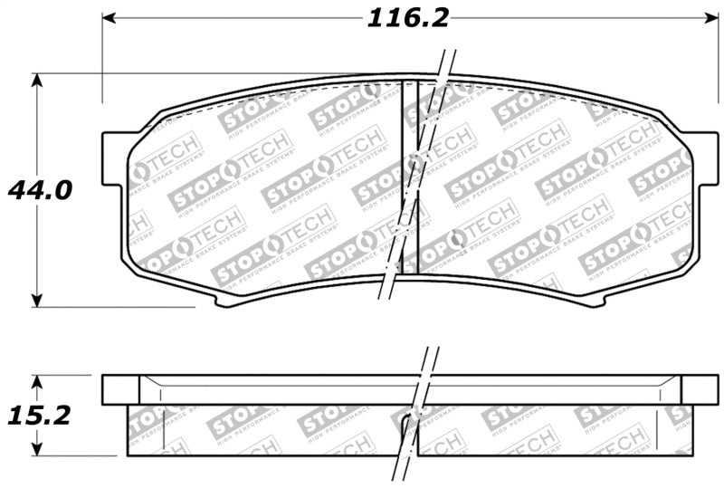 STOPTECH PERFORMANCE 96-09 LEXUS GX 470/LX 450/LX 470/LX 570 REAR BRAKE PADS, 309.06060 - eliteracefab.com