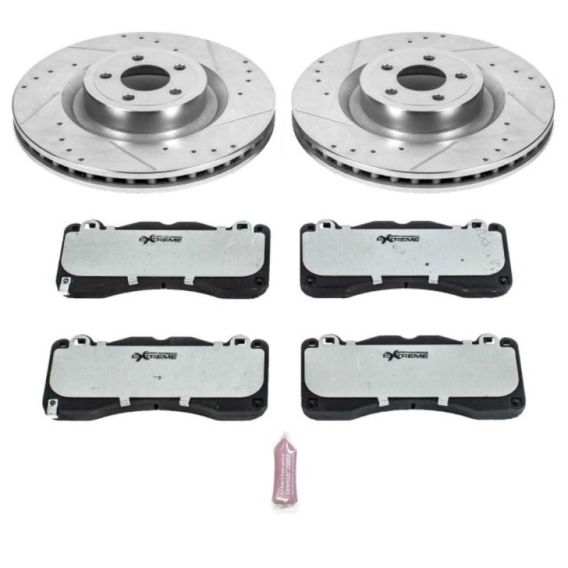 Power Stop 15-19 Ford Mustang Front Z26 Street Warrior Brake Kit - eliteracefab.com