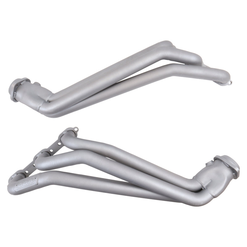 BBK 05-10 Dodge Challenger V6 Long Tube Exhaust Headers And Y Pipe And Converters - 1-5/8 Chrome BBK