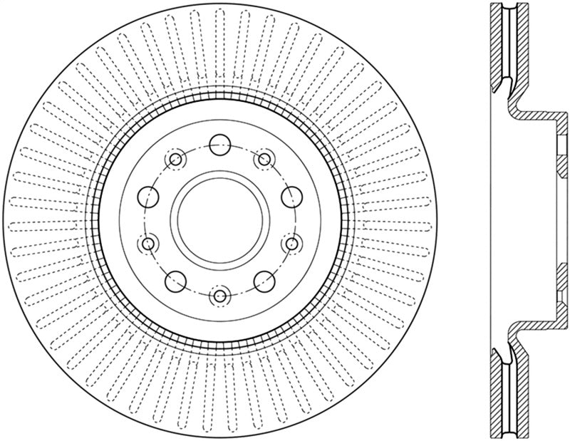 StopTech 14-18 Cadillac CTS Cryo-Stop Front Premium Rotor Stoptech