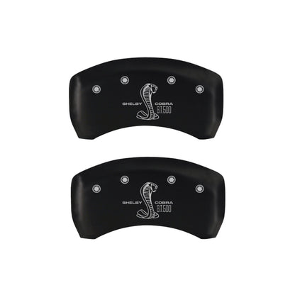 MGP Rear set 2 Caliper Covers Engraved Rear GT500 Shelby & Cobra Red finish silver ch MGP