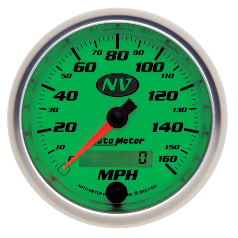 AutoMeter Gauge Speedometer 3-3/8in. 160MPH Elec. Programmable NV 7488