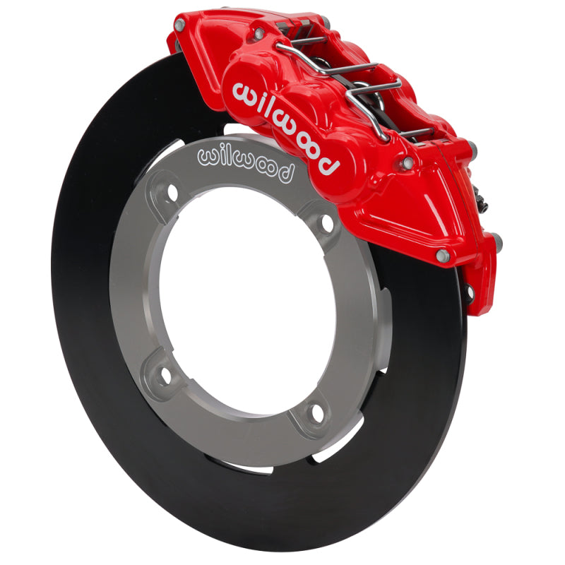 Wilwood 19-22 Honda Talon 1000 Red 6-Piston Front Kit 11.25in - Plain Face Steel Rotors Wilwood