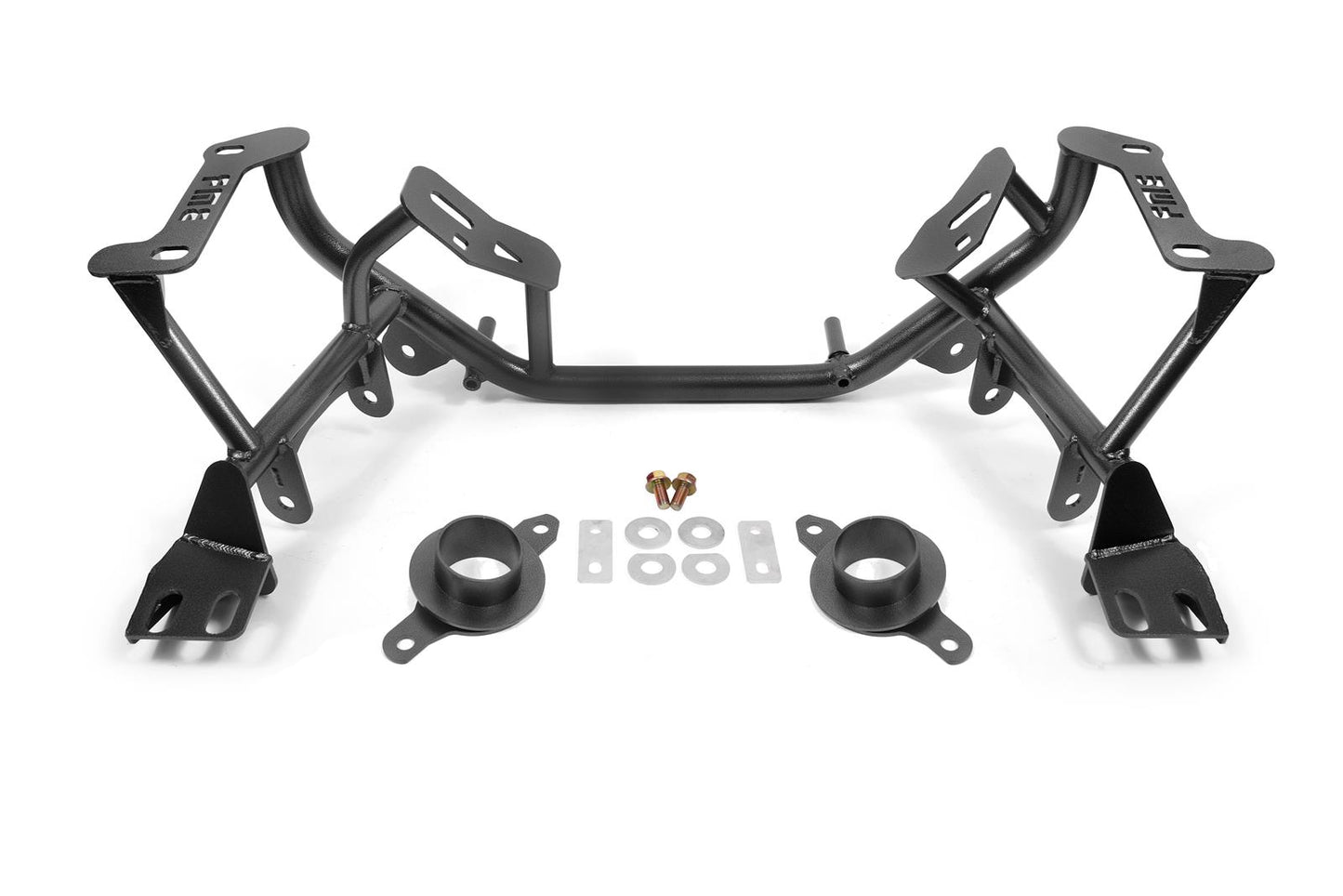 BMR 96-04 FORD MUSTANG K-MEMBER STANDARD VERSION W/ SPRING PERCHES - BLACK HAMMERTONE (1996-2004) - eliteracefab.com