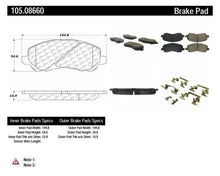 Load image into Gallery viewer, POSIQUIET 07-10 JEEP COMPASS/PATRIOT / 01-09 MITSUBISHI ECLIPSE FRONT BRAKE PADS, 105.08660 - eliteracefab.com