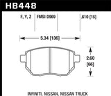 Hawk Performance Ceramic Brake Pads - HB448Z.610